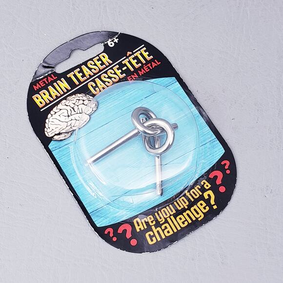 Greenbrier Intl. Metal Brain Teaser Challenge Puzzle Games New Sealed in Package - Picture 1 of 8